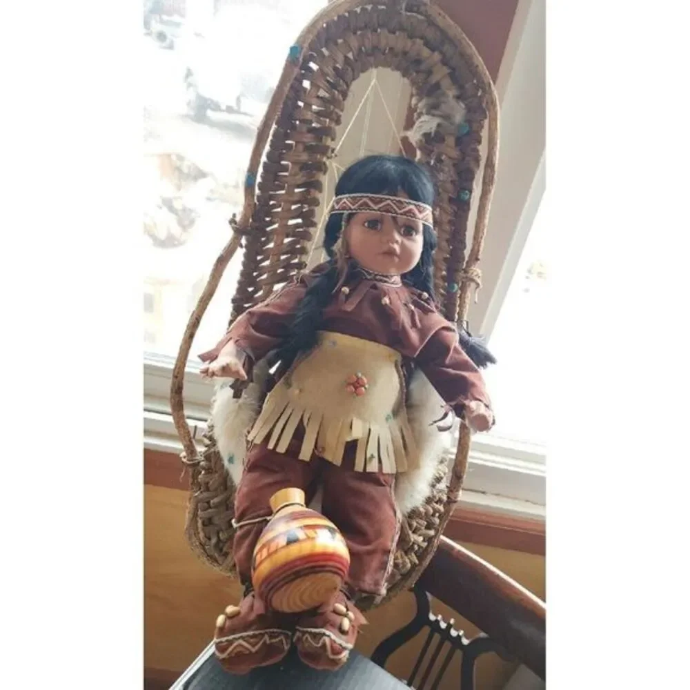 Porcelain‎ LE Kizzy Porcelain Papoose Doll Cathy Collection